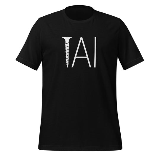 Product mockup photo of the Screw AI T Shirt (unisex) Black / M.