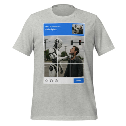 Image of the Select the Traffic Lights CAPTCHA T-Shirt (unisex) Athletic Heather / M.