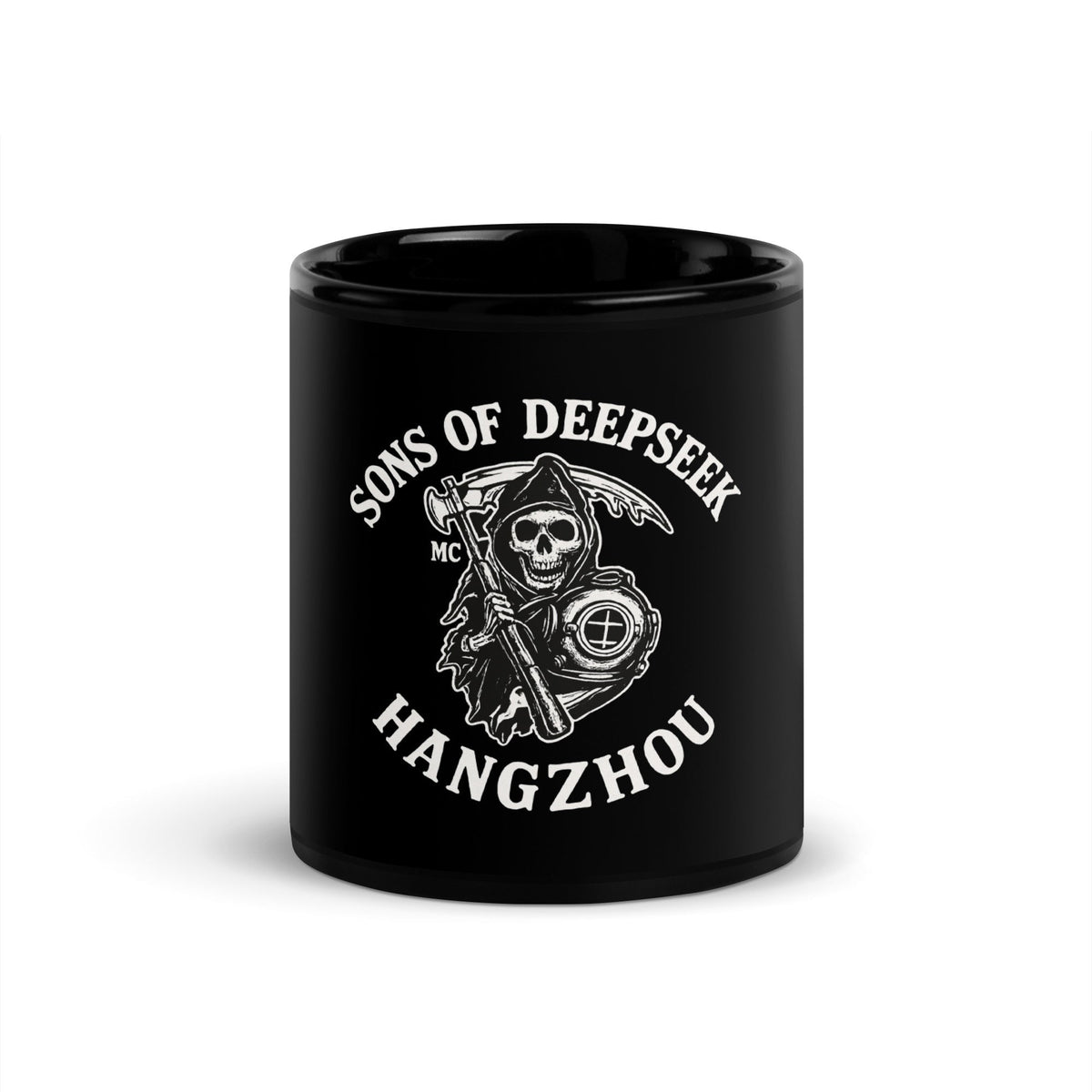 Image of the Black SONS OF DEEPSEEK Mug 11 oz.