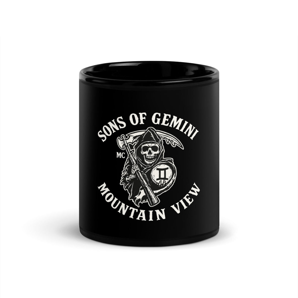 Image of the SONS OF GEMINI Black Glossy Mug 11 oz.
