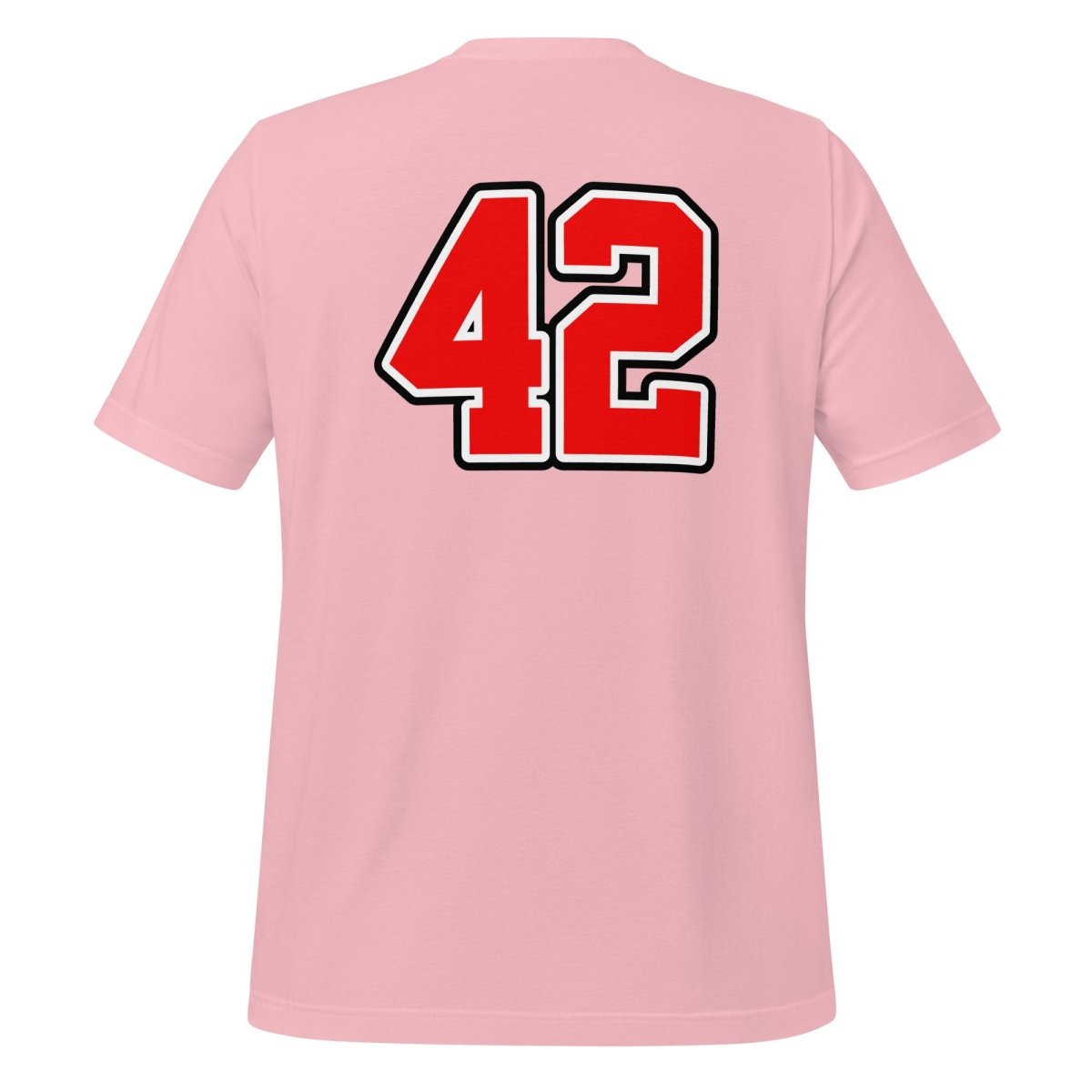 Product mockup photo of the Sportsball 42 T Shirt (unisex).