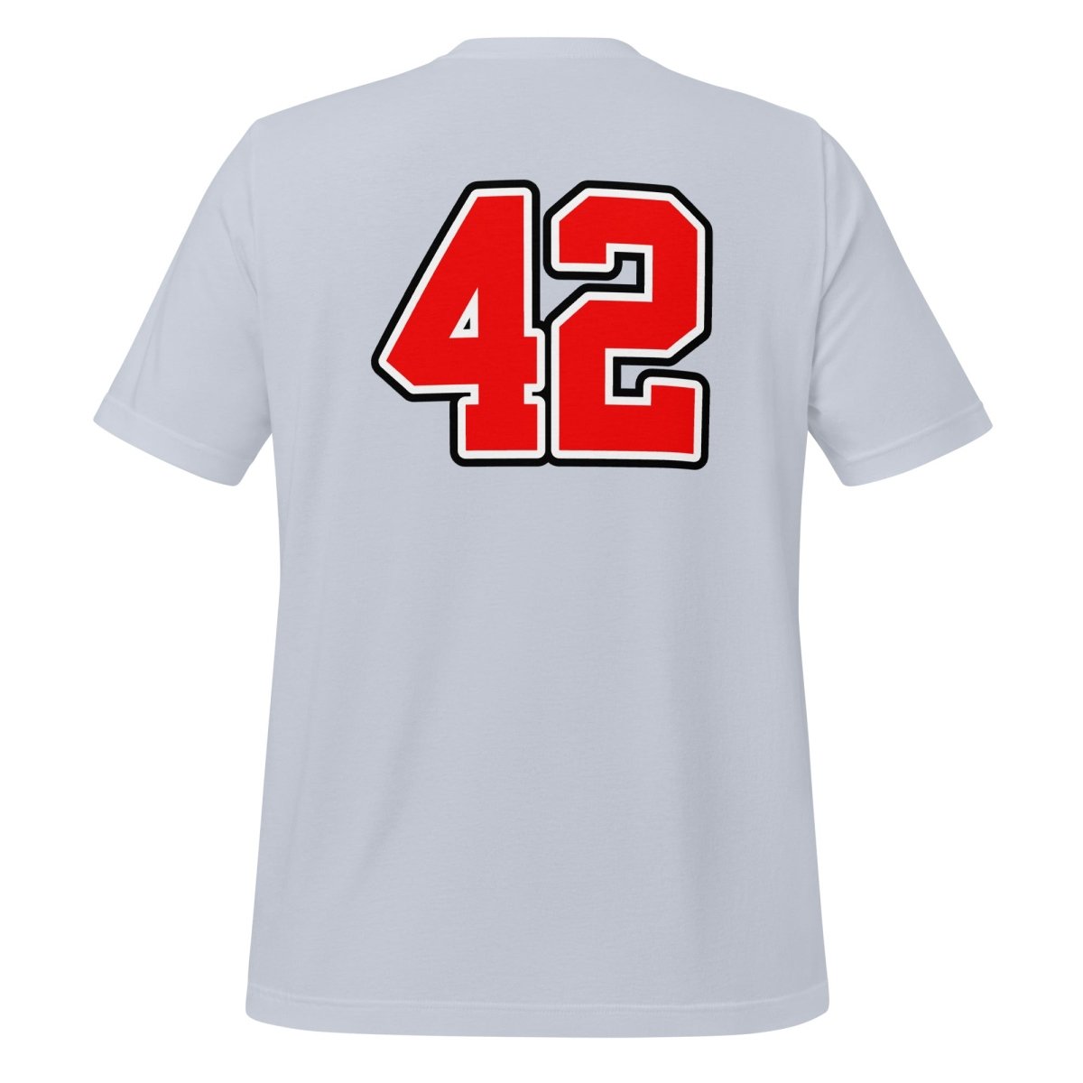 Product mockup photo of the Sportsball 42 T Shirt (unisex).