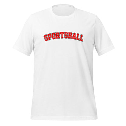 Product mockup photo of the Sportsball 42 T Shirt (unisex) White / M.