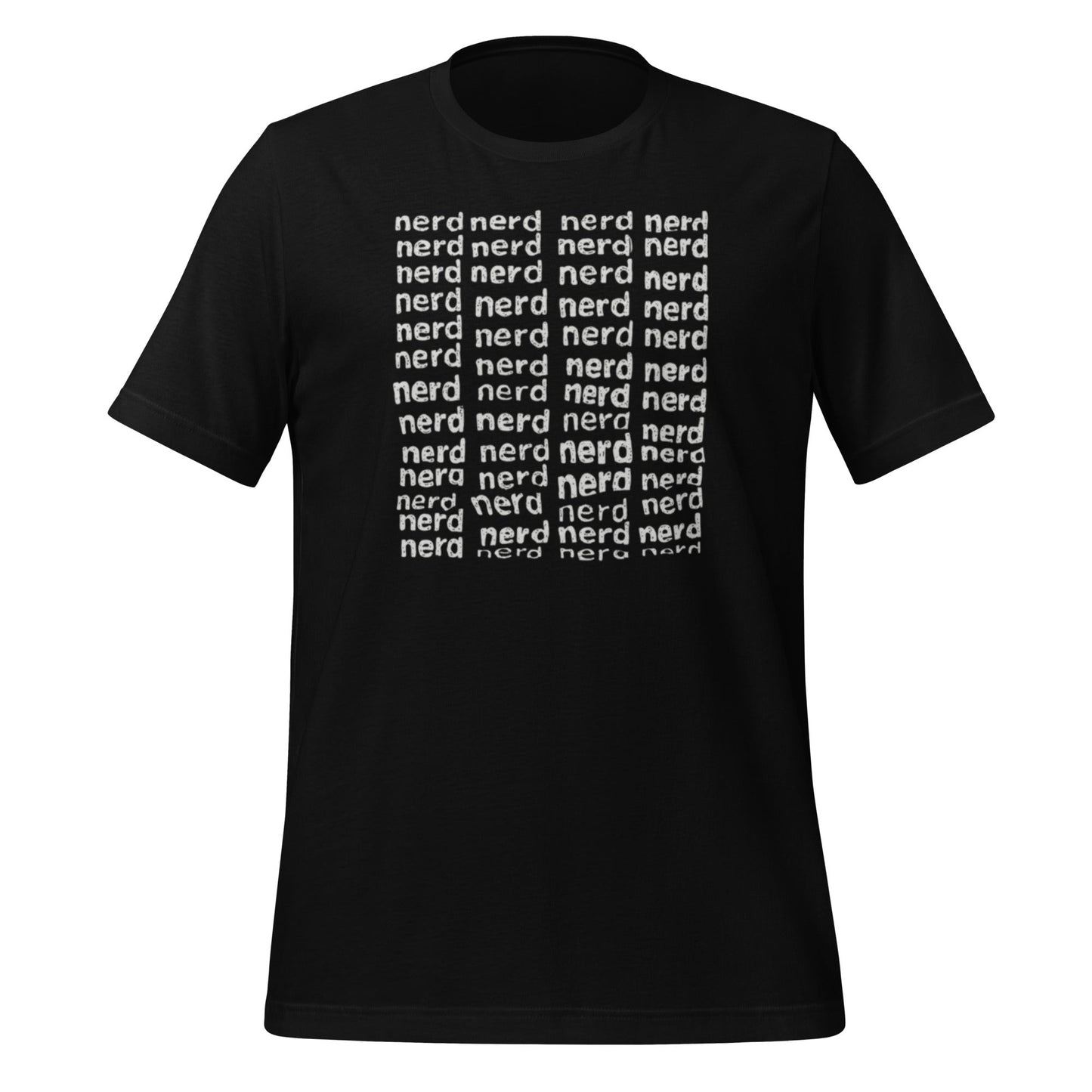 Product mockup photo of the Square of Nerds T Shirt (unisex) Black / M.