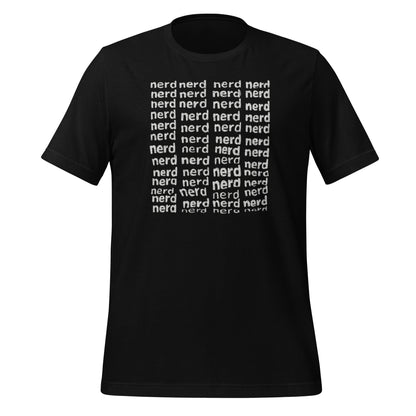 Product mockup photo of the Square of Nerds T Shirt (unisex) Black / M.