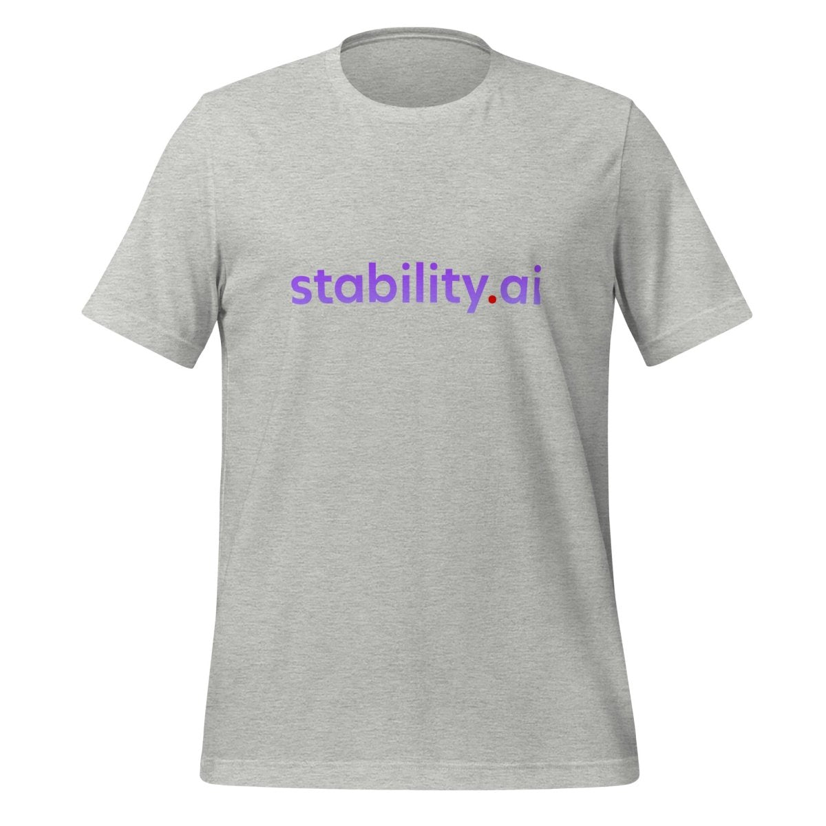 Product mockup photo of the Stability AI Logo T Shirt (unisex) Athletic Heather / M.