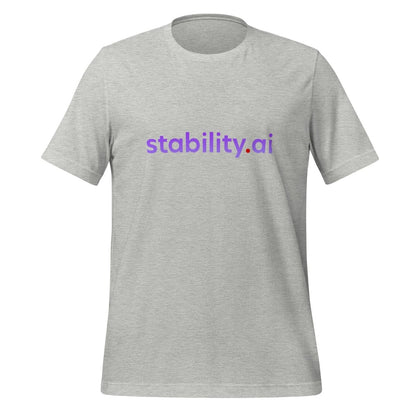 Product mockup photo of the Stability AI Logo T Shirt (unisex) Athletic Heather / M.