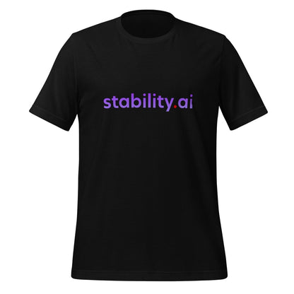 Product mockup photo of the Stability AI Logo T Shirt (unisex) Black / M.