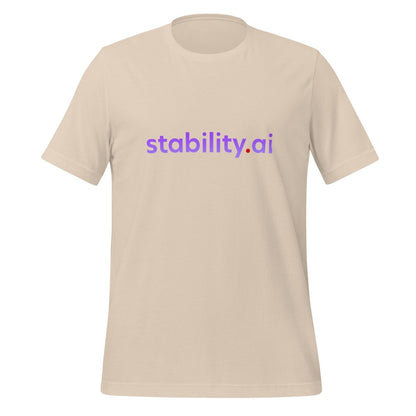 Product mockup photo of the Stability AI Logo T Shirt (unisex) Soft Cream / M.