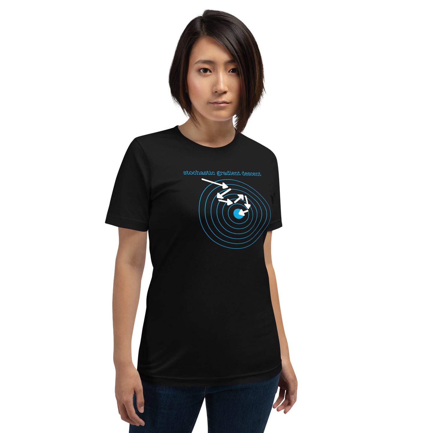 Image of the Stochastic Gradient Descent T-Shirt (unisex).