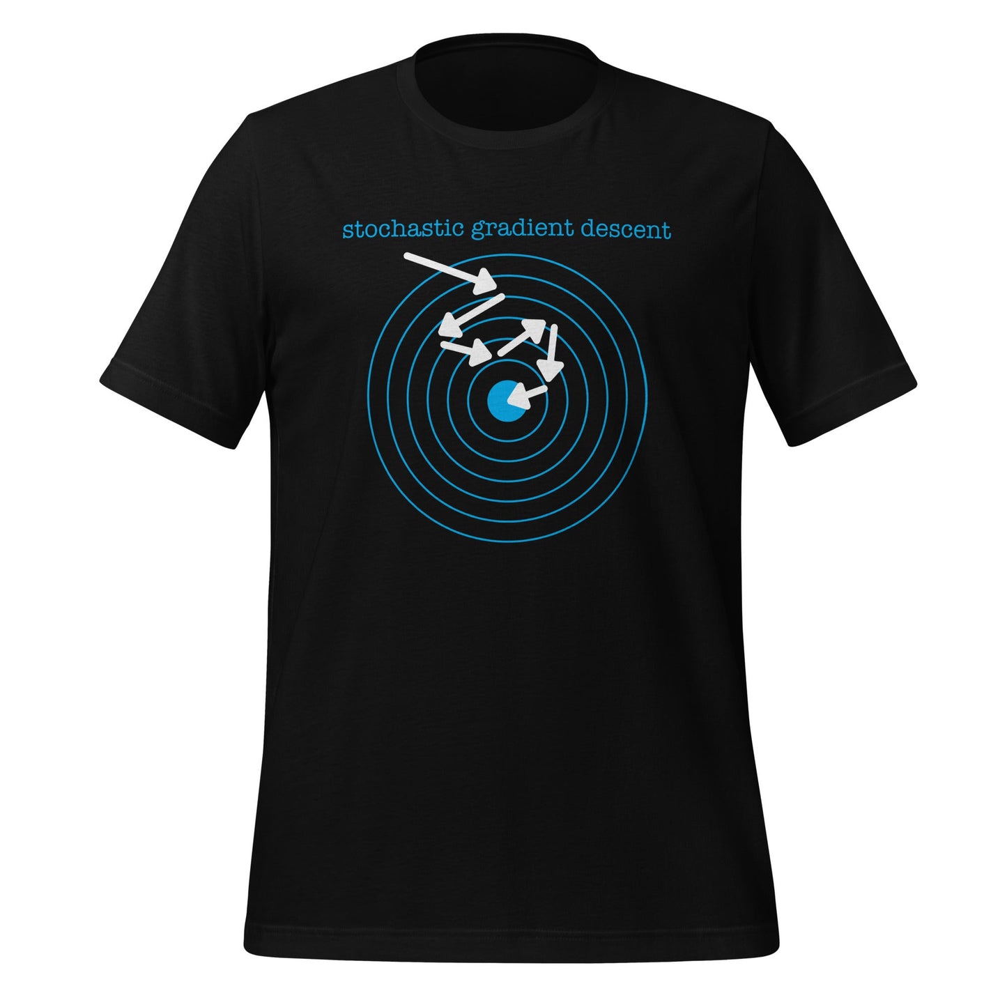 Image of the Stochastic Gradient Descent T-Shirt (unisex) Black / M.