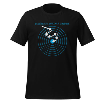 Image of the Stochastic Gradient Descent T-Shirt (unisex) Black / M.