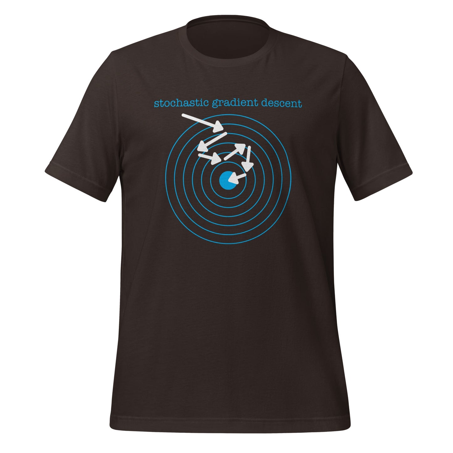 Image of the Stochastic Gradient Descent T-Shirt (unisex) Brown / M.