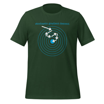 Image of the Stochastic Gradient Descent T-Shirt (unisex) Forest / M.
