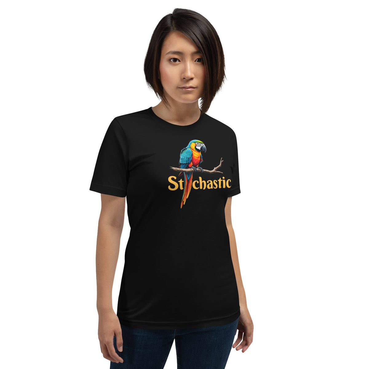 Image of the Stochastic Parrot T-Shirt (unisex).