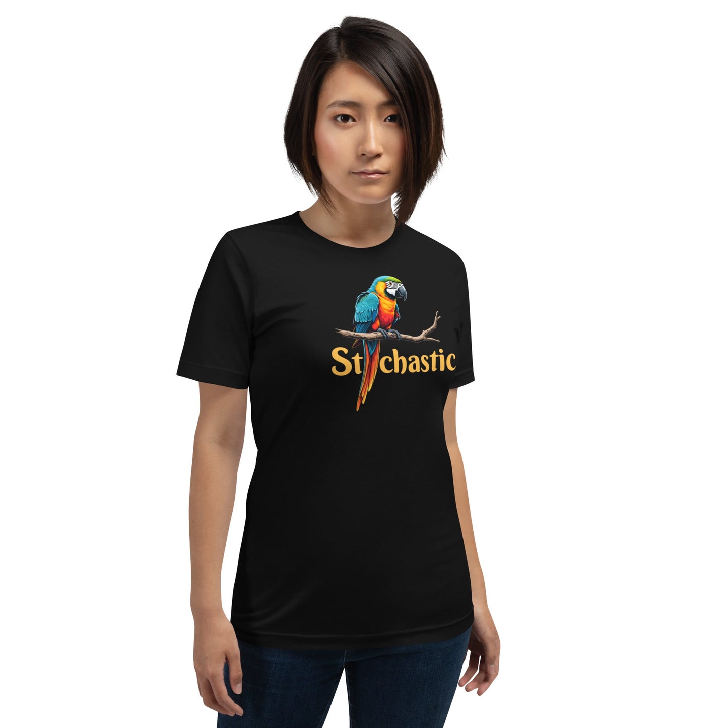 Image of the Stochastic Parrot T-Shirt (unisex).
