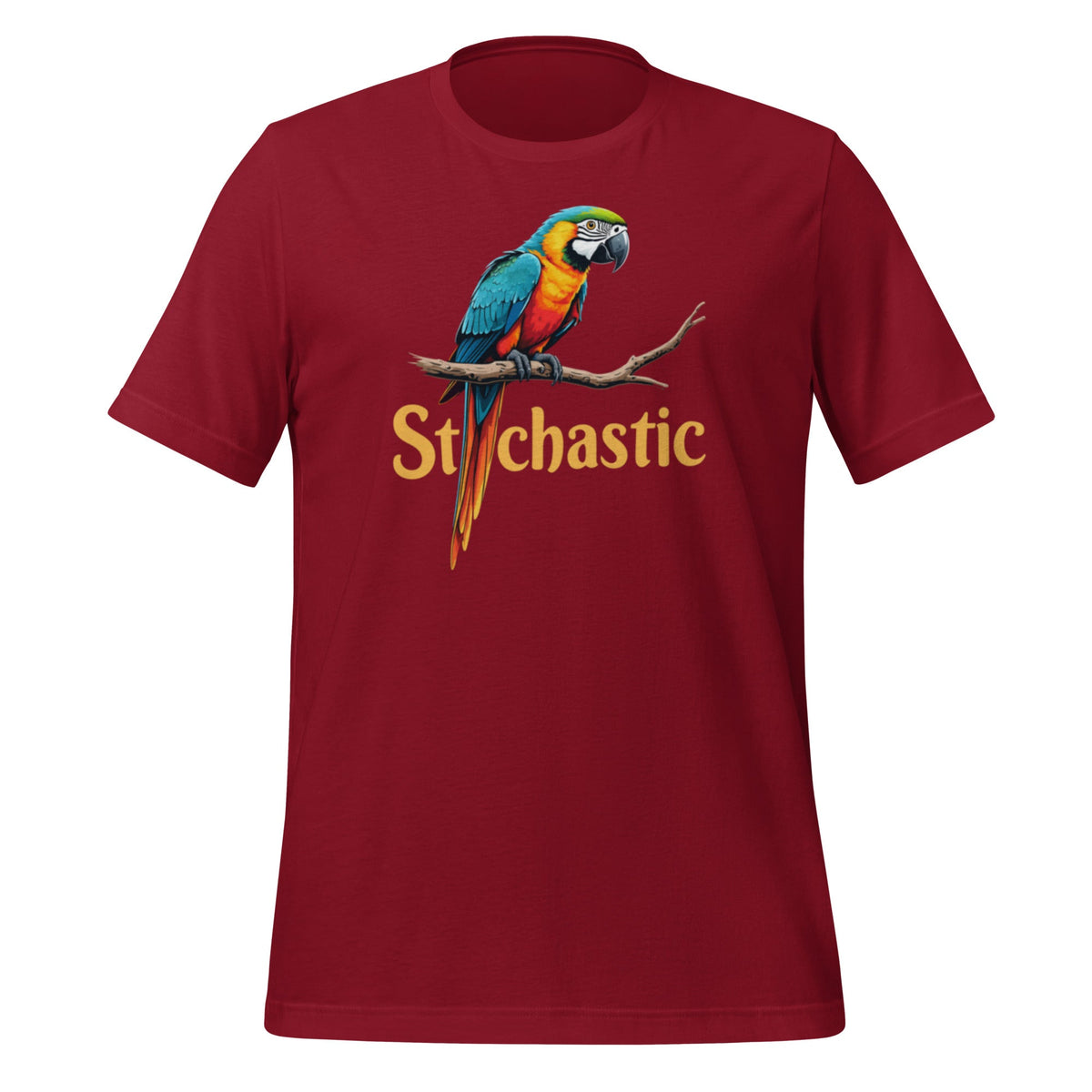 Image of the Stochastic Parrot T-Shirt (unisex) Cardinal / M.