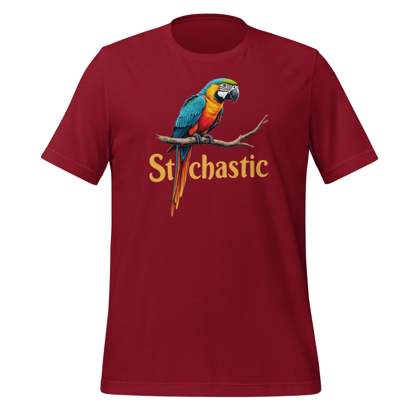 Image of the Stochastic Parrot T-Shirt (unisex) Cardinal / M.