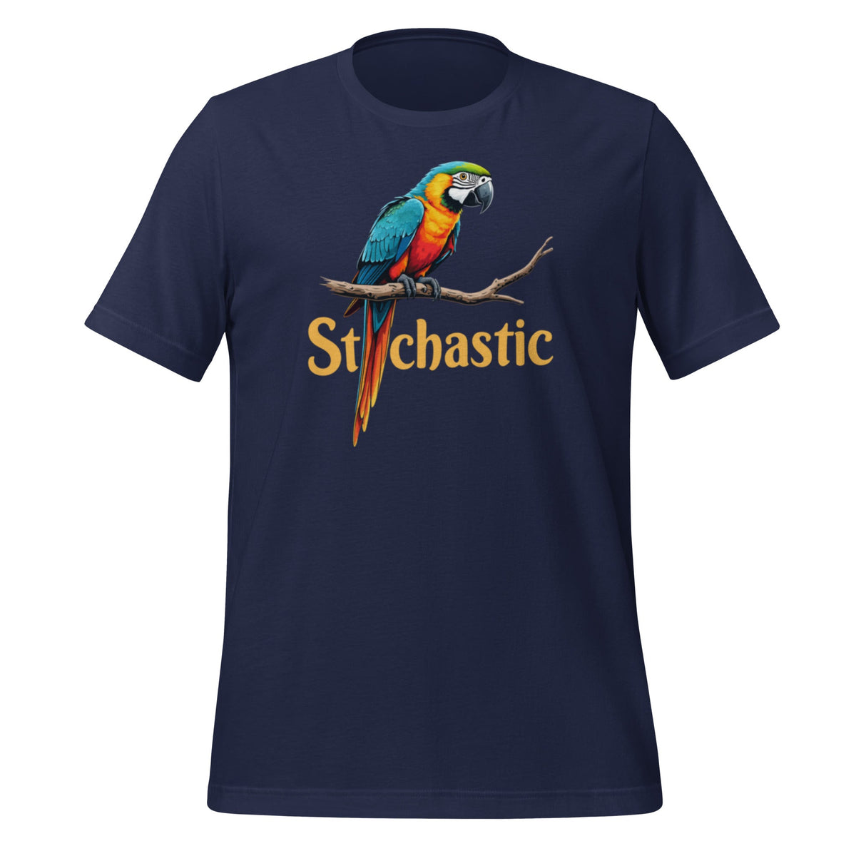 Image of the Stochastic Parrot T-Shirt (unisex) Navy / M.