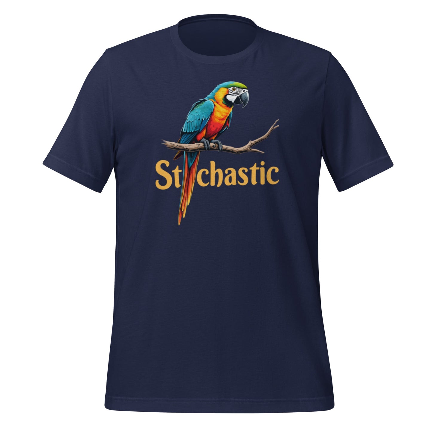 Image of the Stochastic Parrot T-Shirt (unisex) Navy / M.