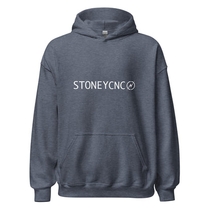 Image of the Stoney CNC Logo Hoodie (unisex) Heather Sport Dark Navy / M.