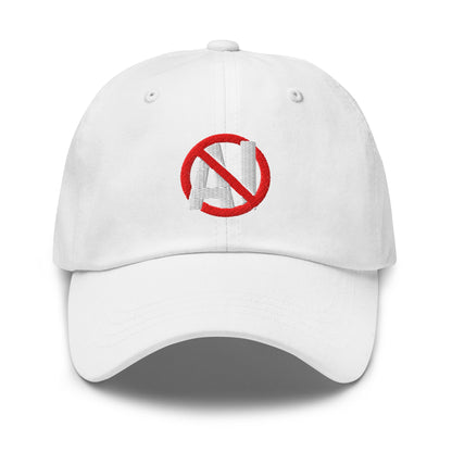 Image of the Stop AI Cap White.