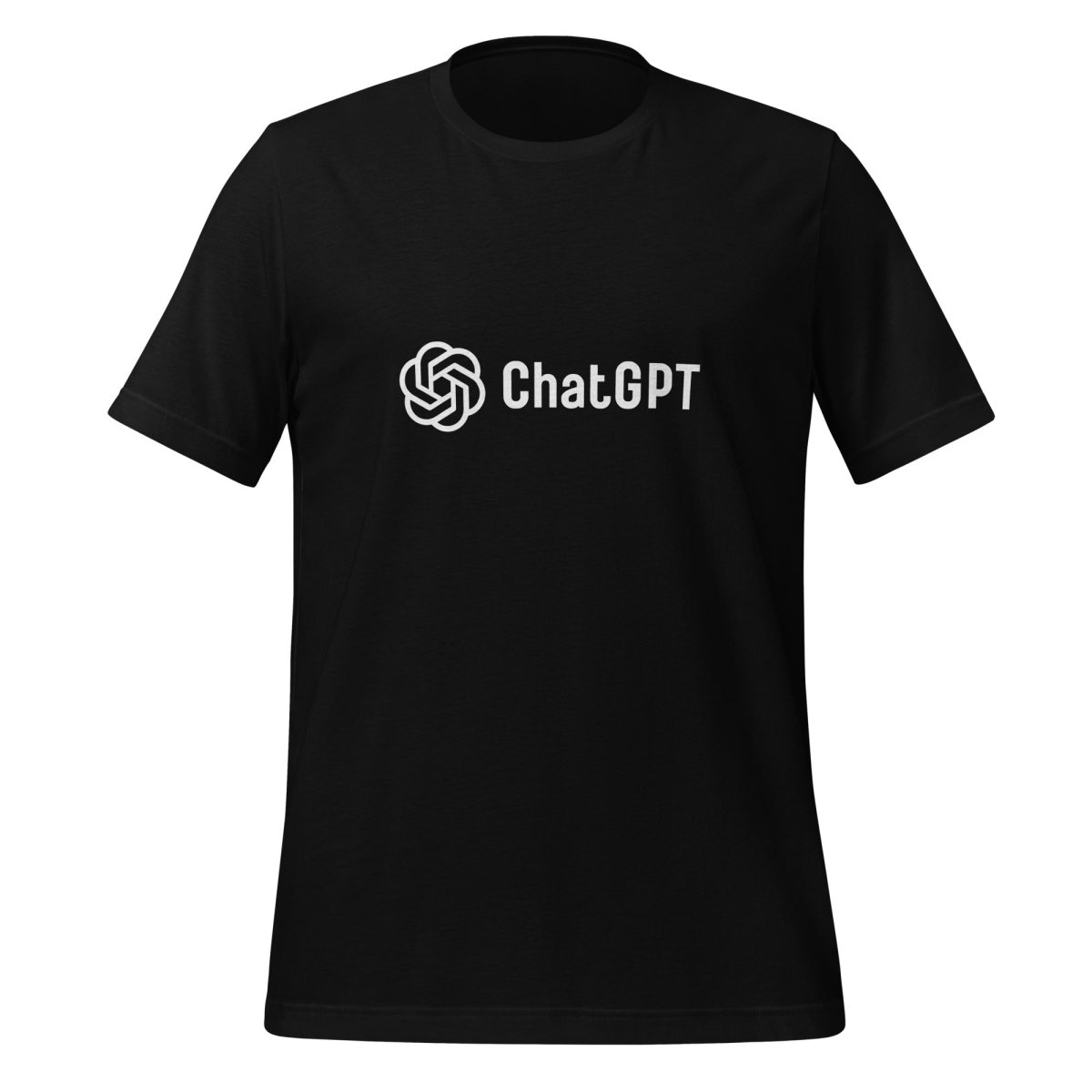 Image of the Stylized ChatGPT Logo T-Shirt (unisex) Black / M.