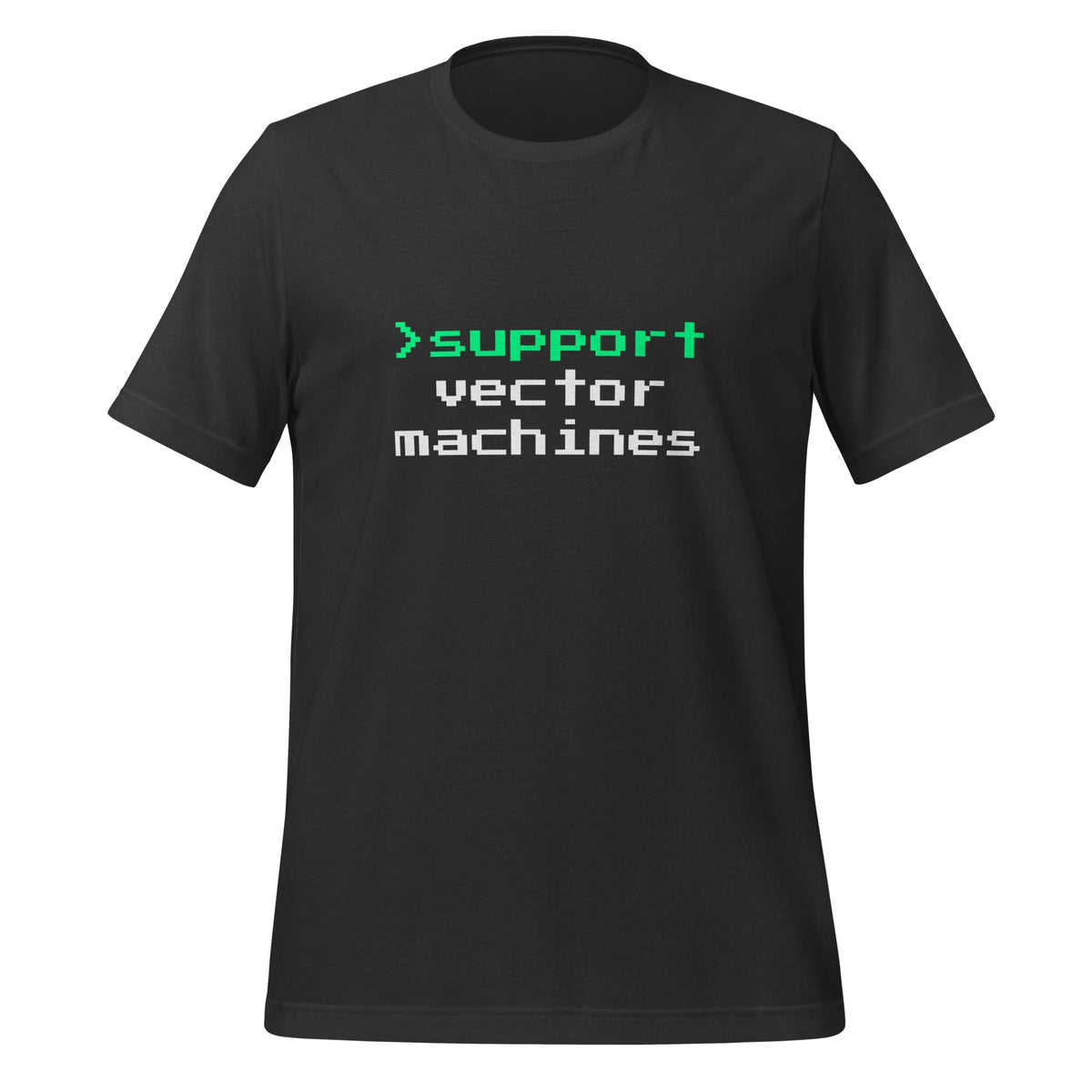 Image of the > support vector machines T-Shirt (unisex) Dark Grey / XS.