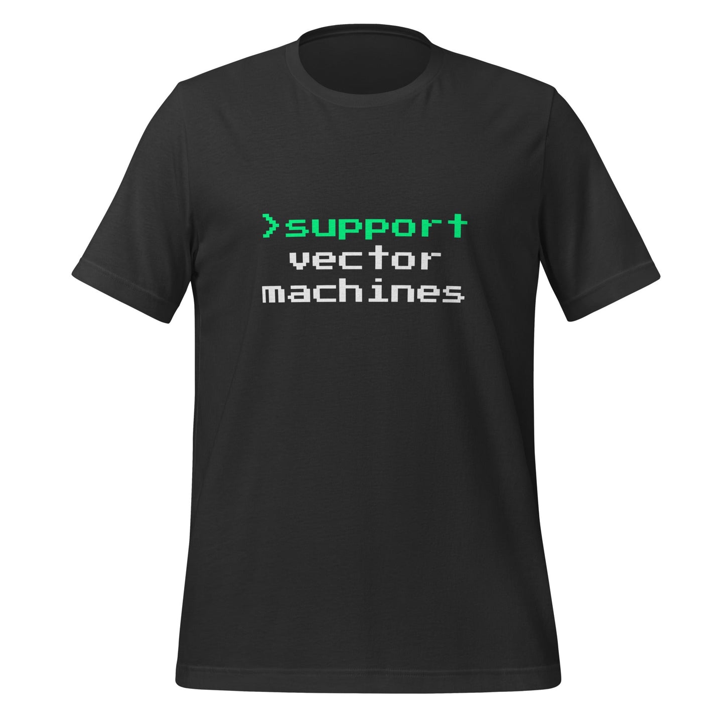 Image of the > support vector machines T-Shirt (unisex) Dark Grey / XS.