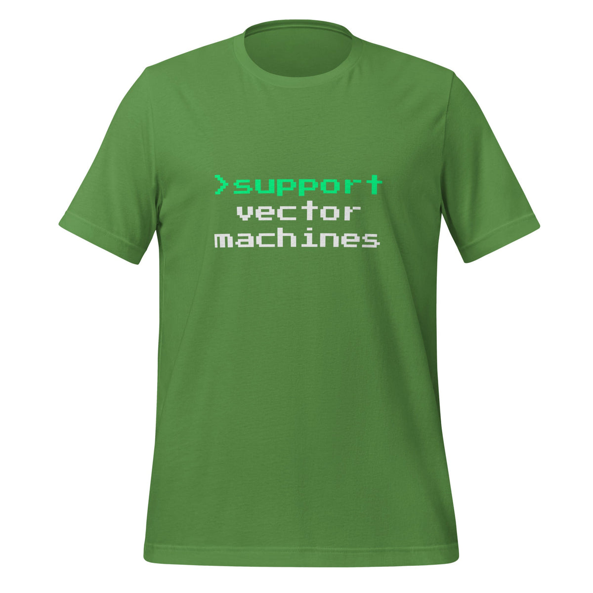 Image of the > support vector machines T-Shirt (unisex) Leaf / S.