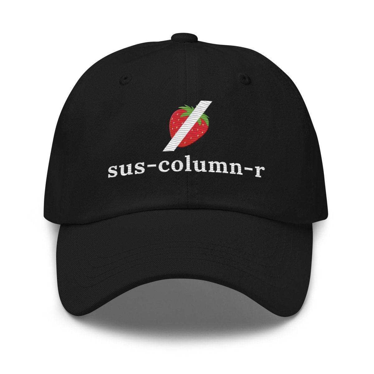 Image of the sus-column-r Grok NOT Strawberry Cap Black.