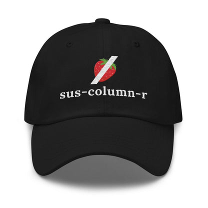Image of the sus-column-r Grok NOT Strawberry Cap Black.