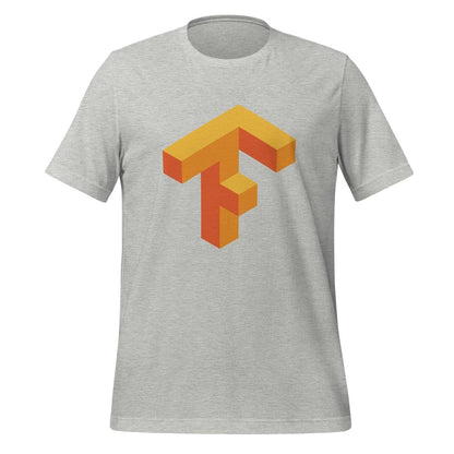 Product mockup photo of the TensorFlow 1 Icon T Shirt (unisex) Athletic Heather / M.