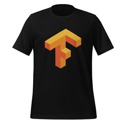 Product mockup photo of the TensorFlow 1 Icon T Shirt (unisex) Black / M.
