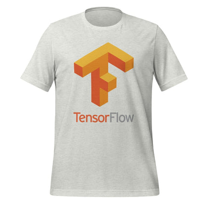 Image of the TensorFlow 1 Large Stacked Logo T-Shirt (unisex) Ash / M.