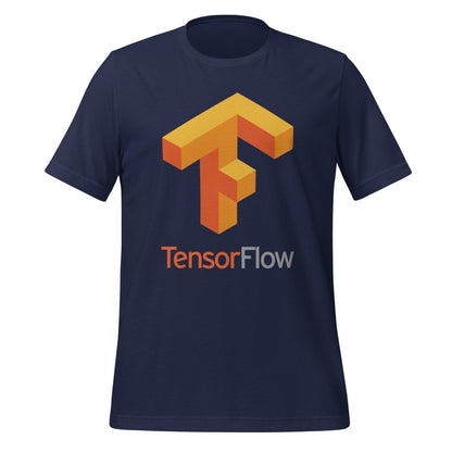 Image of the TensorFlow 1 Large Stacked Logo T-Shirt (unisex) Navy / M.