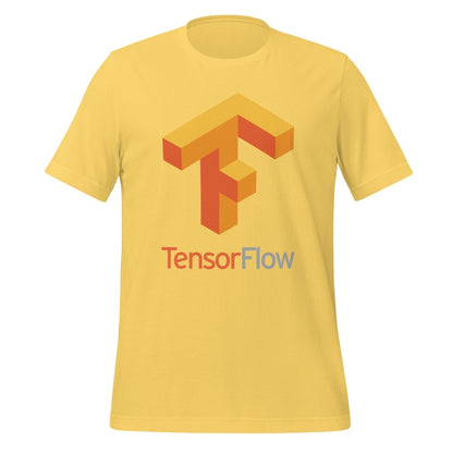 Image of the TensorFlow 1 Large Stacked Logo T-Shirt (unisex) Yellow / M.