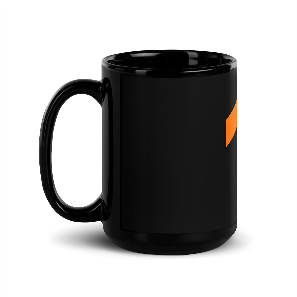 Image of the TensorFlow 2 Icon Black Glossy Mug.