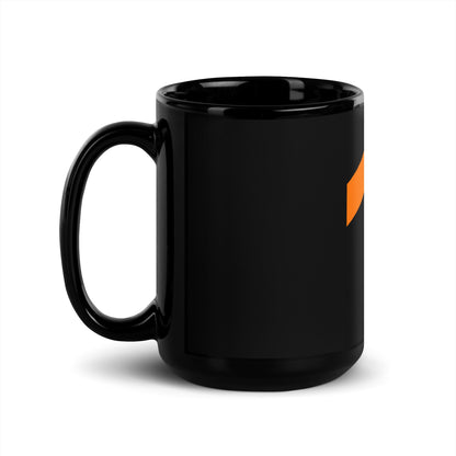 Image of the TensorFlow 2 Icon Black Glossy Mug.