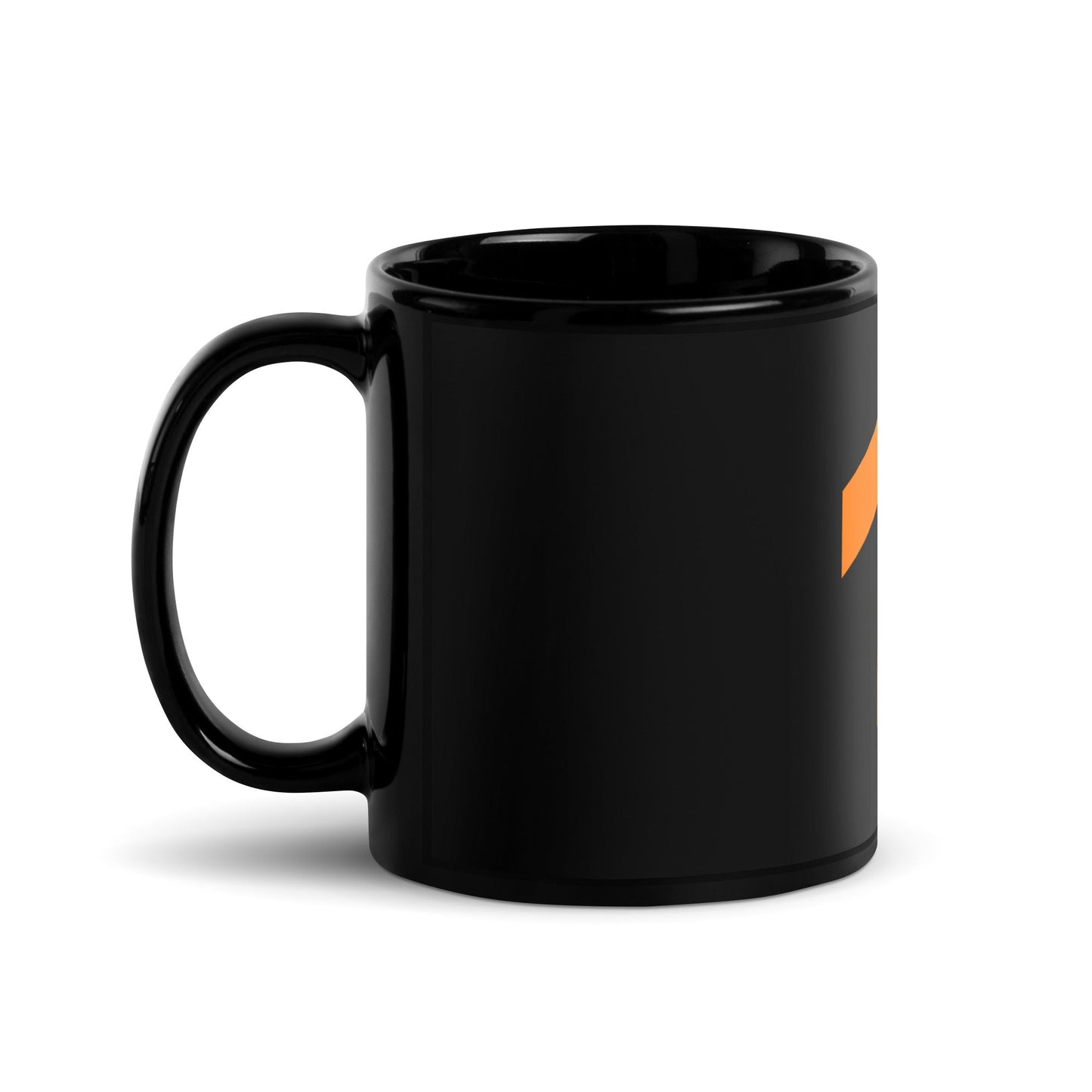 Image of the TensorFlow 2 Icon Black Glossy Mug.