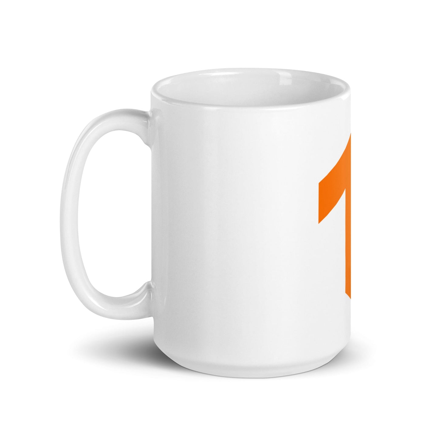 Image of the TensorFlow 2 Icon on White Glossy Mug.