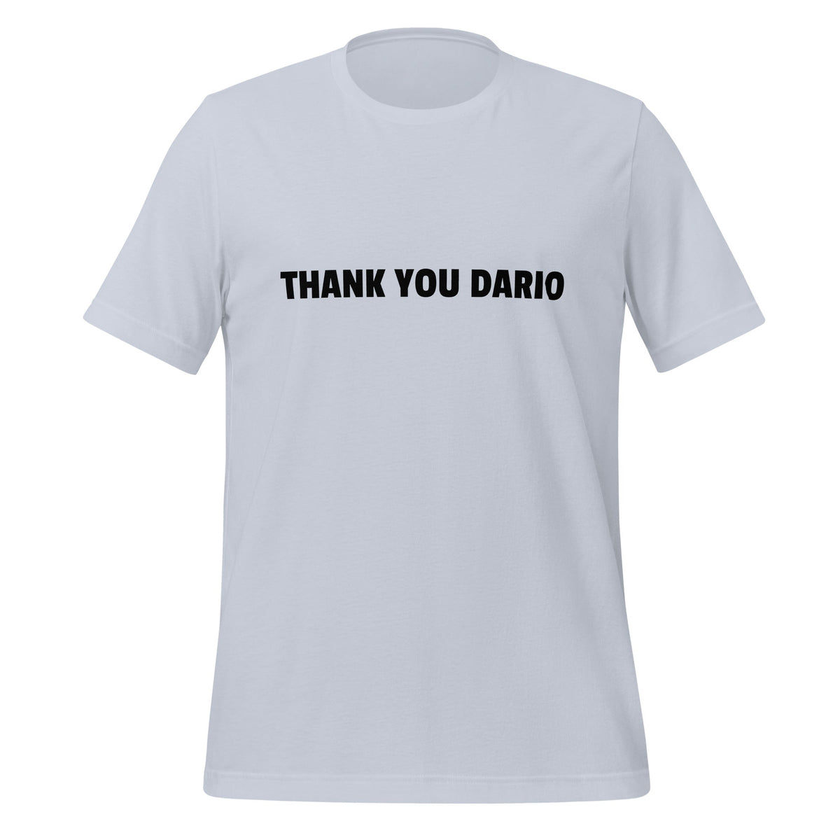 Image of the THANK YOU DARIO T-Shirt (unisex) Light Blue / M.