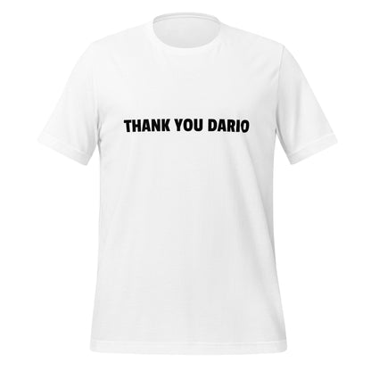 Image of the THANK YOU DARIO T-Shirt (unisex) White / M.