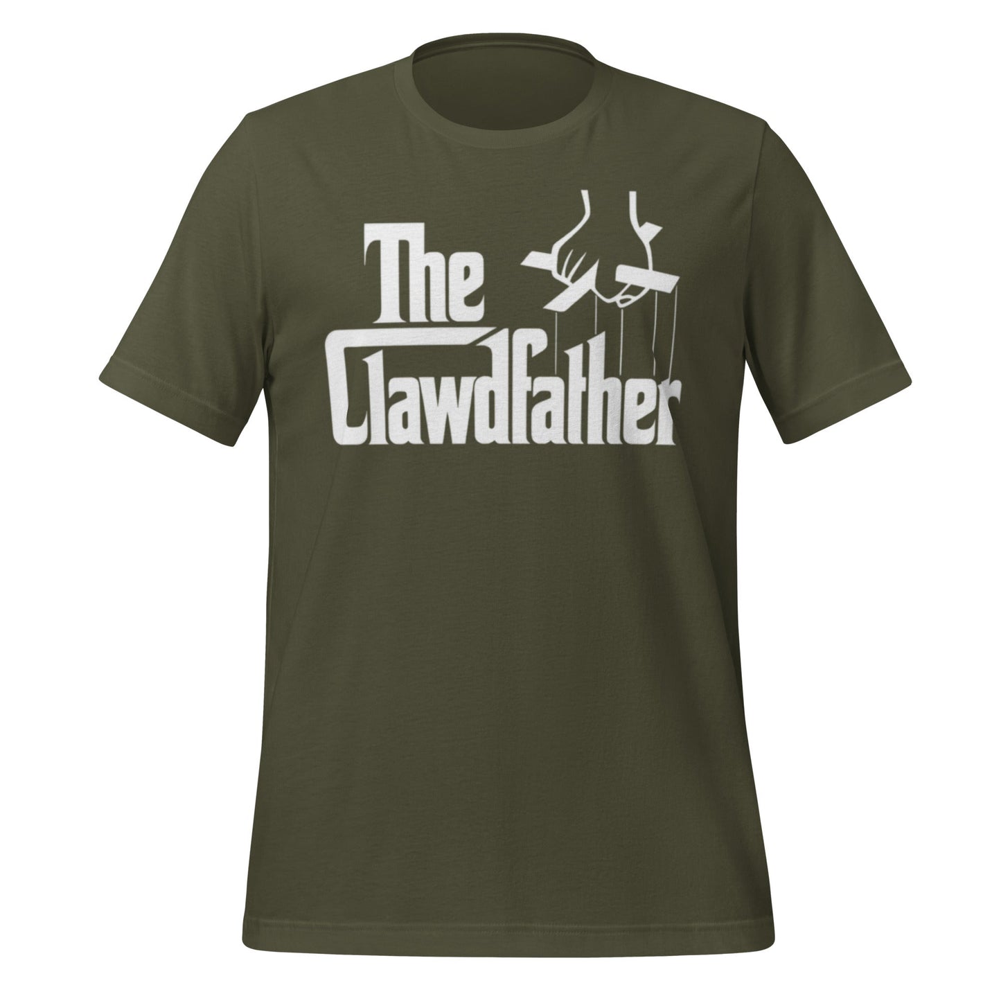 Image of the The Clawdfather T-Shirt (unisex) Military Green / XS.