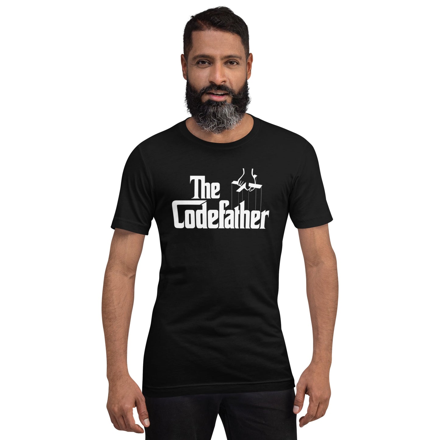 Mockup image of the The Codefather T-Shirt (unisex).