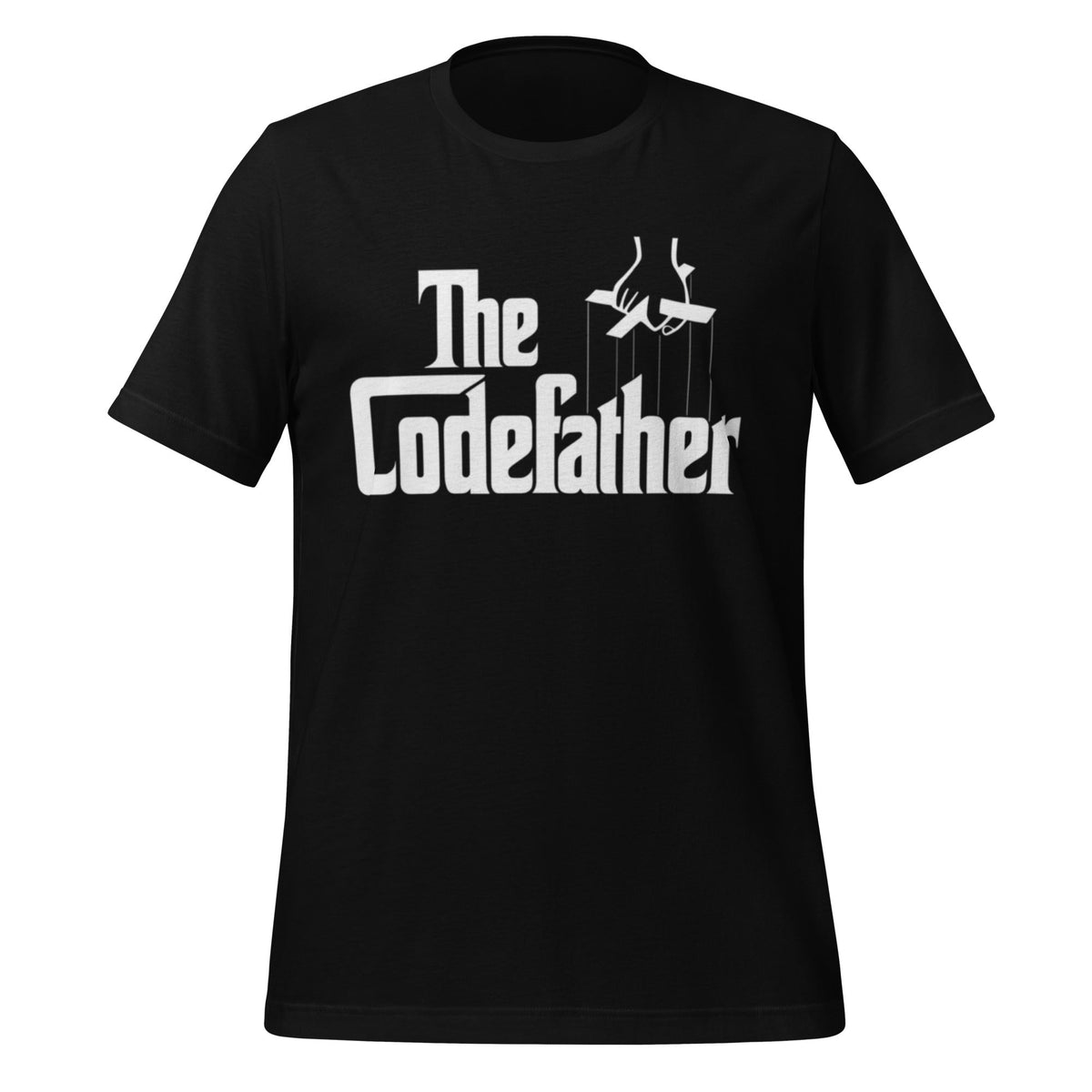 Mockup image of the The Codefather T-Shirt (unisex) Black / M.
