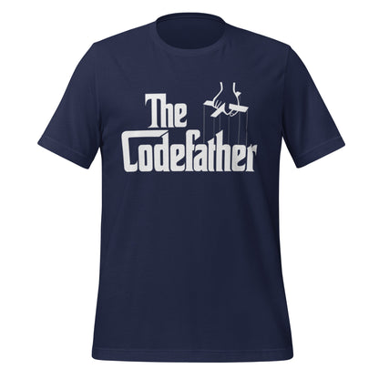 Mockup image of the The Codefather T-Shirt (unisex) Navy / M.