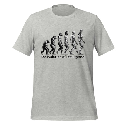 Image of the The Evolution of Intelligence T-Shirt (unisex) Athletic Heather / M.