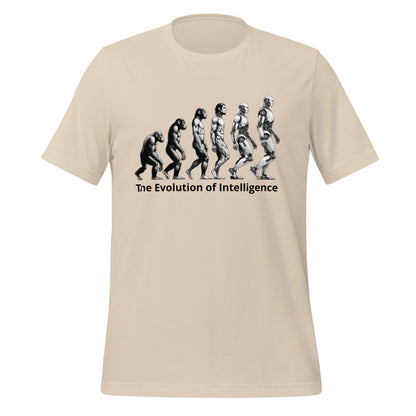 Image of the The Evolution of Intelligence T-Shirt (unisex) Soft Cream / M.