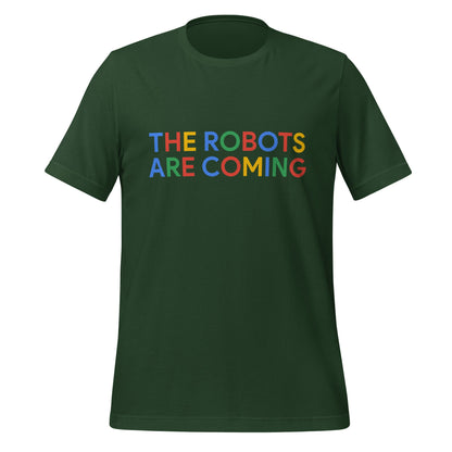 Image of the THE ROBOTS ARE COMING Search Logo T-Shirt (unisex) Forest / M.
